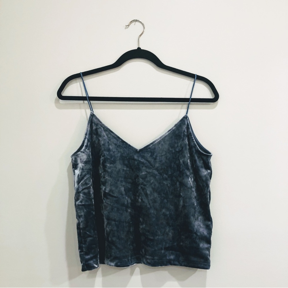 H&M Velvet Crop Top